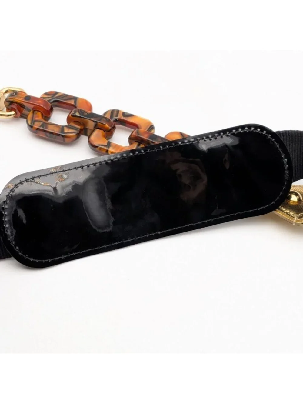 Louis Vuitton Shoulder Strap Leopard Adele Print Tortoiseshell Pattern